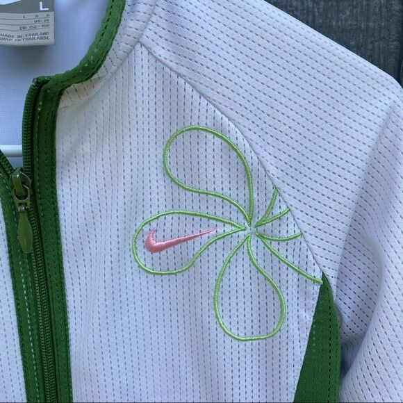 Nike Girl's Zip Up Exercise Sports Warm Up Jacket - Picture 2 of 9